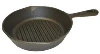 Cast Iron Ribbed Round Skillet 10.5" - Pack of 6