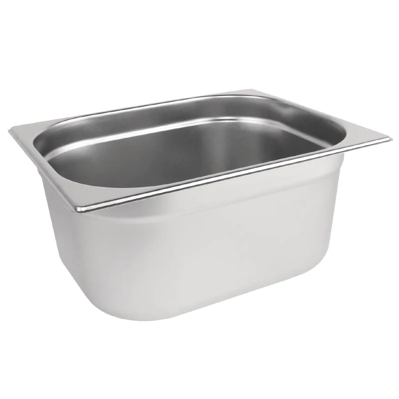 Stainless Steel 1/2 Gastronorm Container 9L - Pack of 6