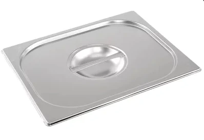 Stainless Steel 1/2 Gastronorm Container Lid - Pack of 6