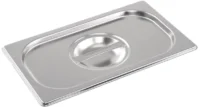 Stainless Steel 1/4 Gastronorm Container Lid - Pack of 6