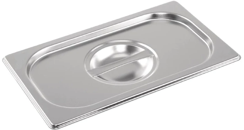 Stainless Steel 1/4 Gastronorm Container Lid - Pack of 6