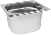 Stainless Steel 1/6 Gastronorm Container 1.7L - Pack of 6