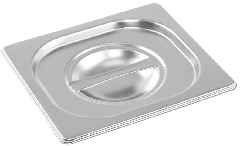 Stainless Steel 1/6 Gastronorm Container Lid - Pack of 6