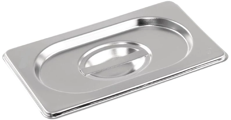 Stainless Steel 1/9 Gastronorm Container Lid- Pack of 6