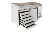 Atosa Marble Top Pizza Prep Counter With Drawers - 1 Door