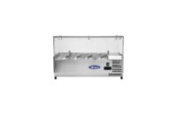 Atosa VRX Glass Screen Topping Unit - 4 x 1/3GN