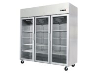 Atosa Slimline Glass Door Upright Display Fridge - Triple Door