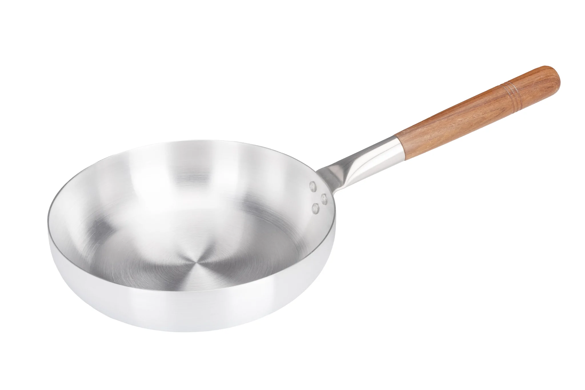 Aluminium Frying Pan with Wooden Handle 24cm/9.5" - Pack of 5
