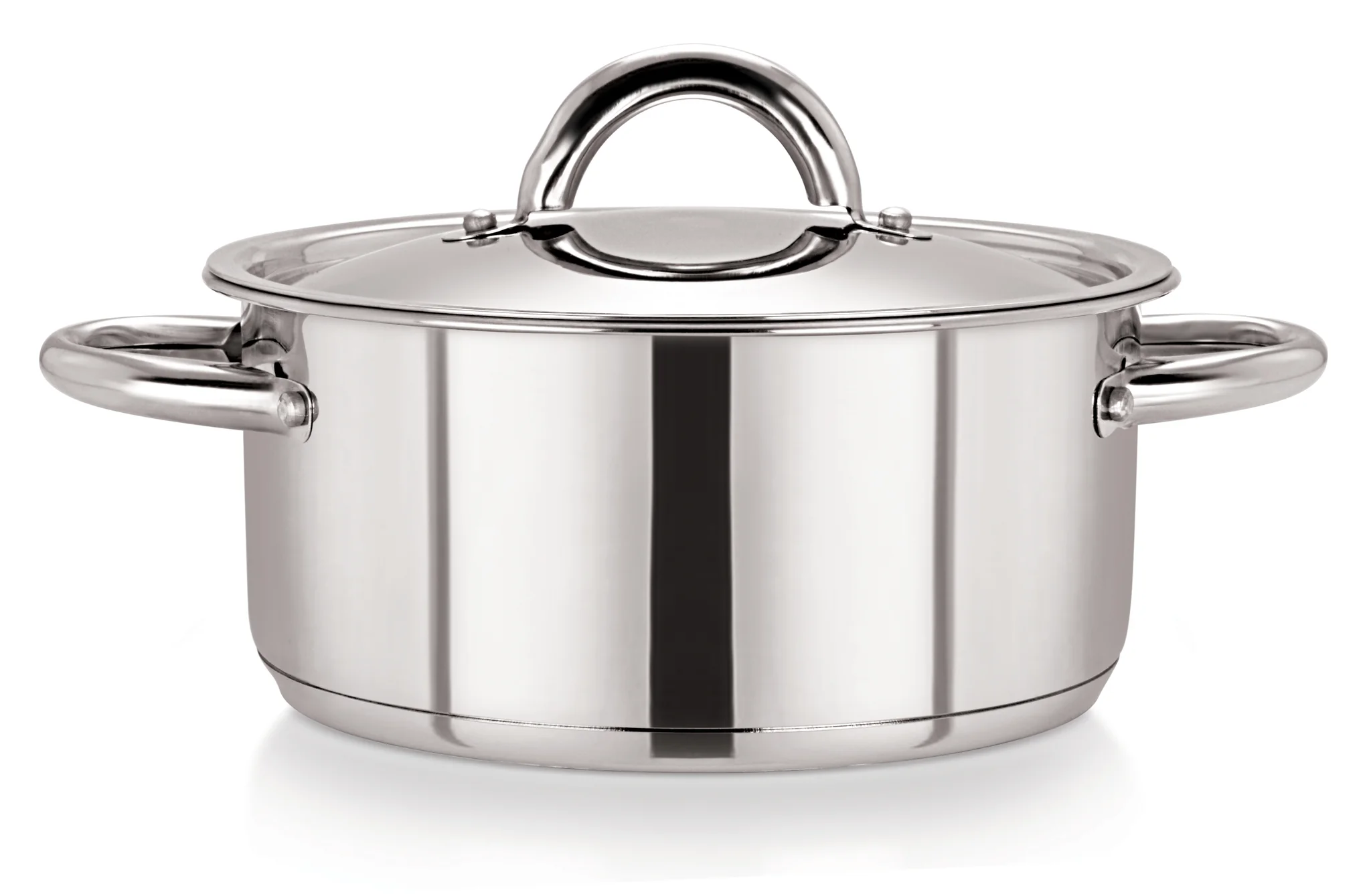 Stainless Steel Casserole Pot with Wide S/S Lid 16cm/1.5L - Pack of 6