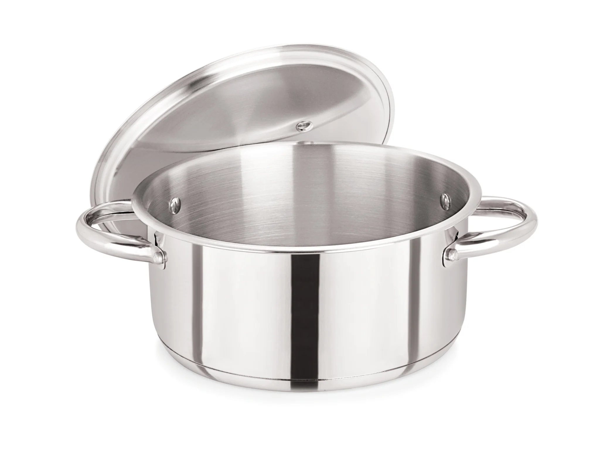 Stainless Steel Casserole Pot with Wide S/S Lid 16cm/1.5L - Pack of 6 - Image 2