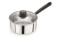 Stainless Steel Saucepan with Glass Lid 20cm/3L - Pack of 6