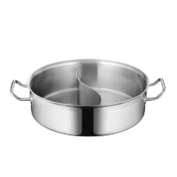 Stainless Steel 2 Division Casserole Dish 32cm/9.6L