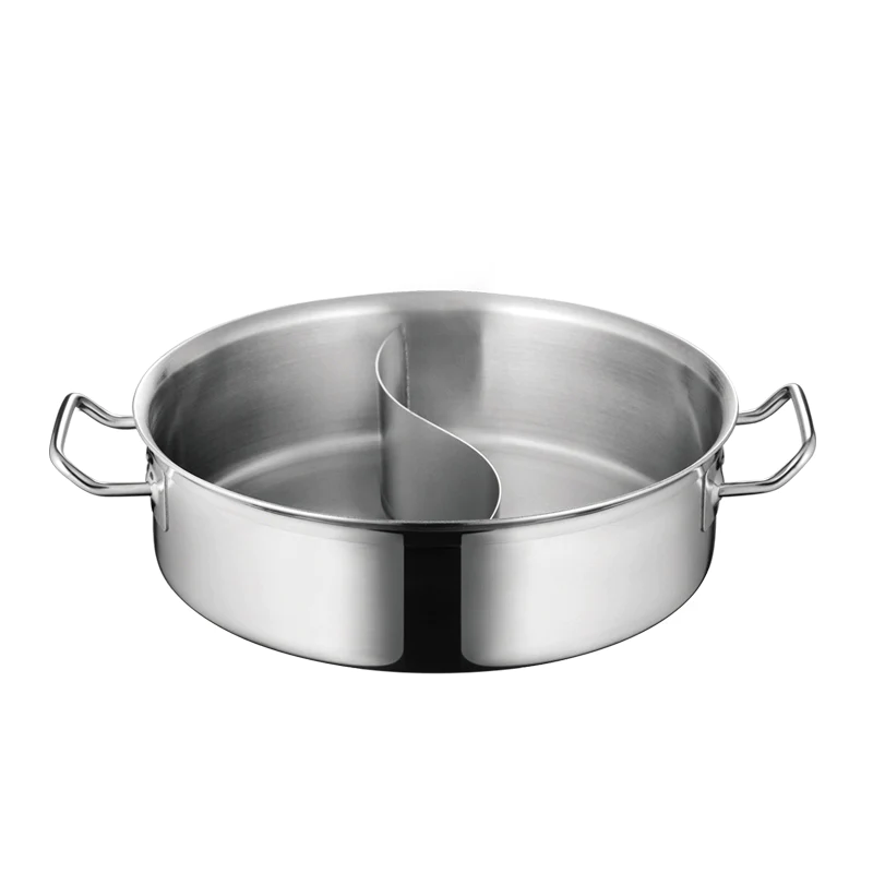 Stainless Steel 2 Division Casserole Dish 24cm/4L