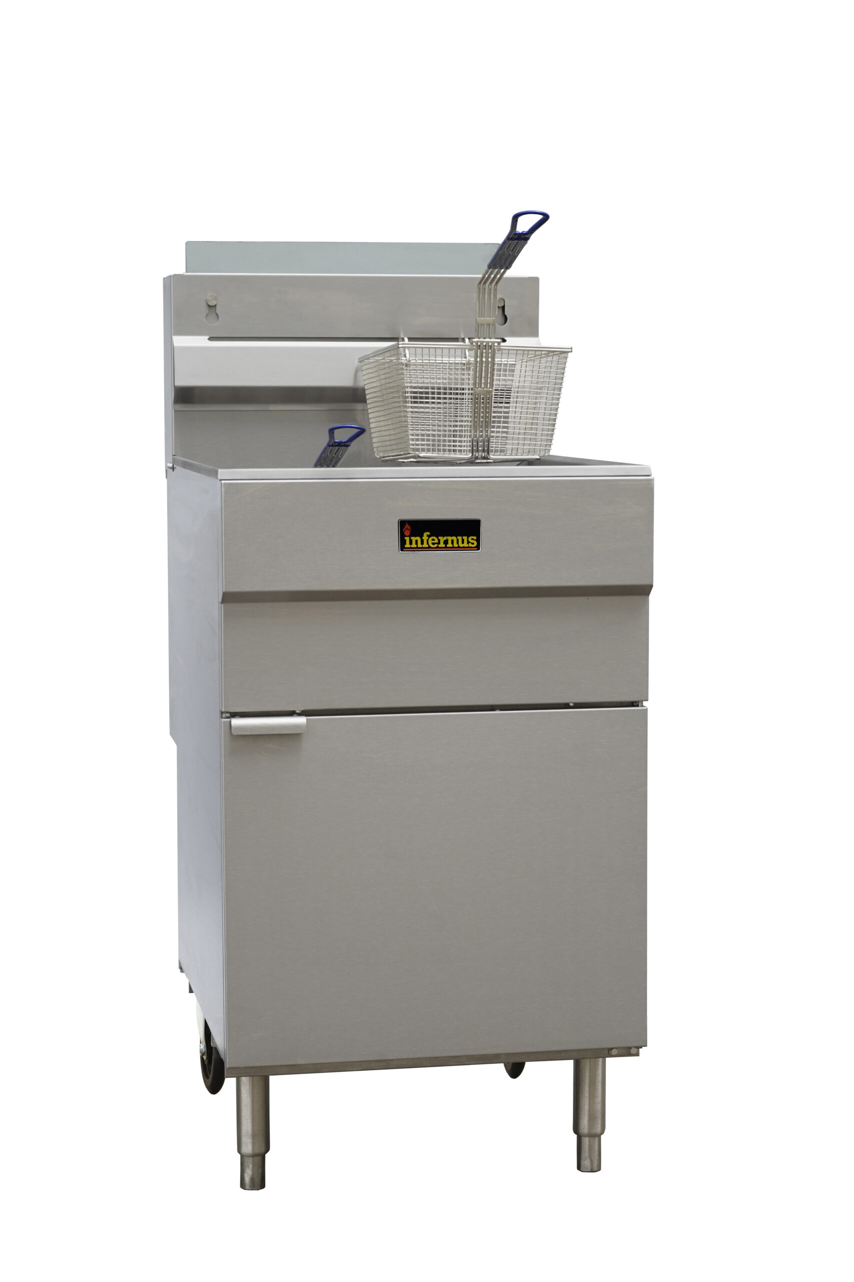 Infernus 5 Burner Single Tank Twin Basket Gas Fryer - 37 Litres