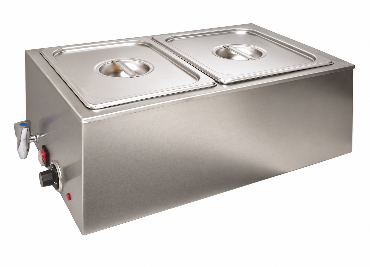 2 pot bain marie with tap