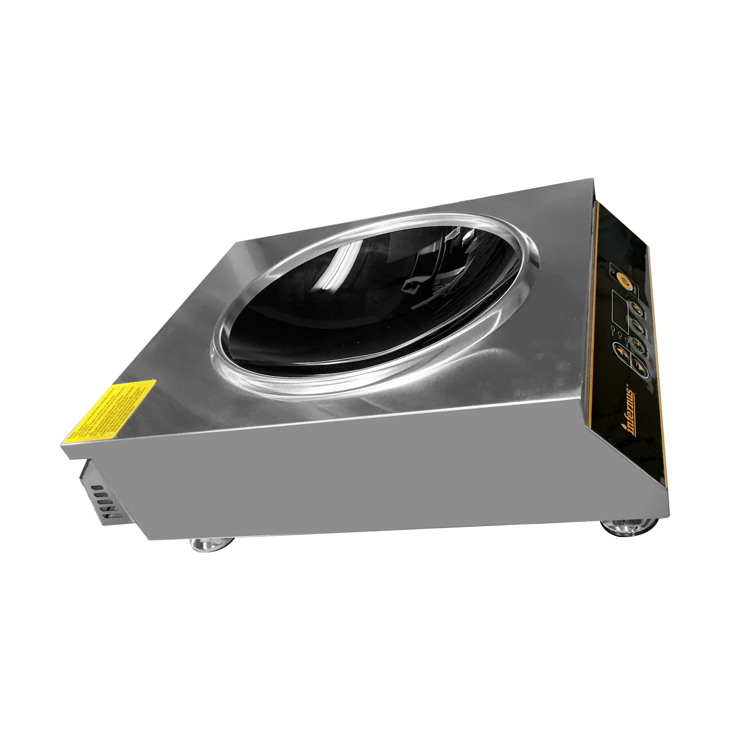 Top view of the Infernus INF-IC35B concave induction cooking surface
